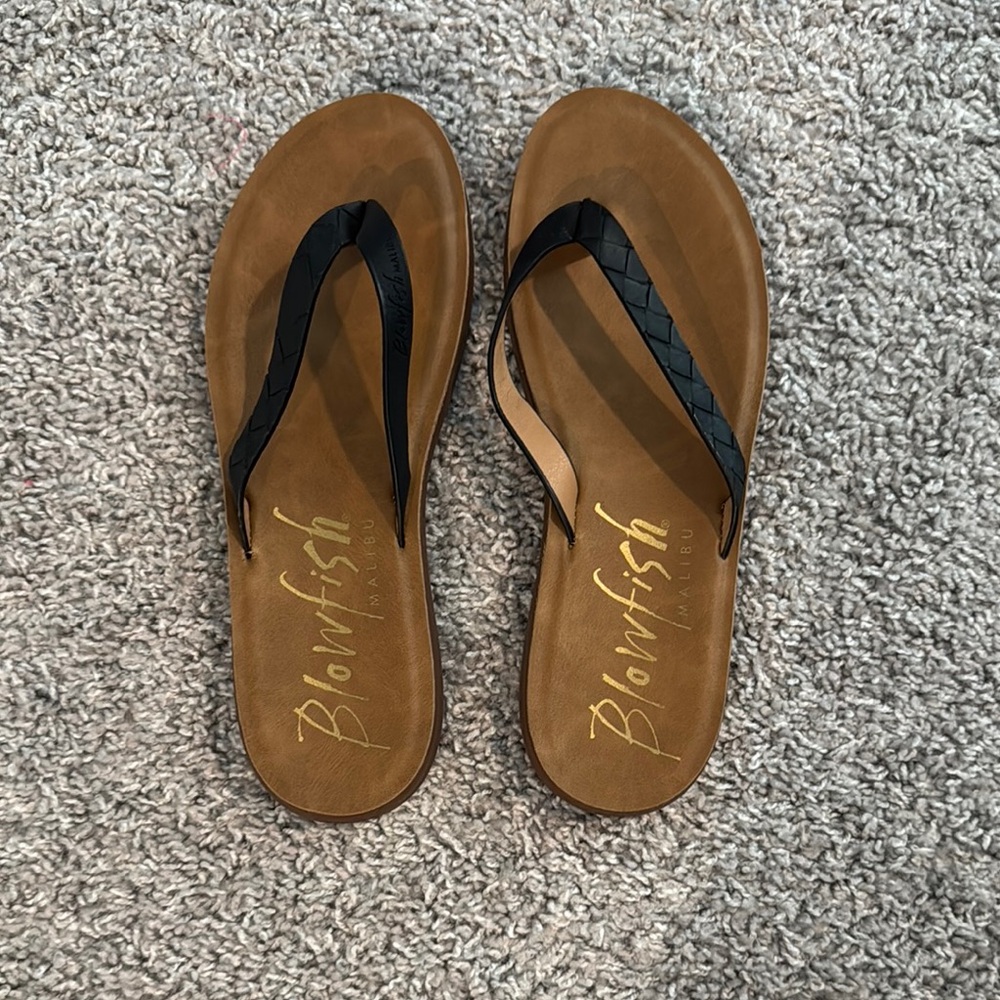 Blowfish Women's Black and Brown Sandals
